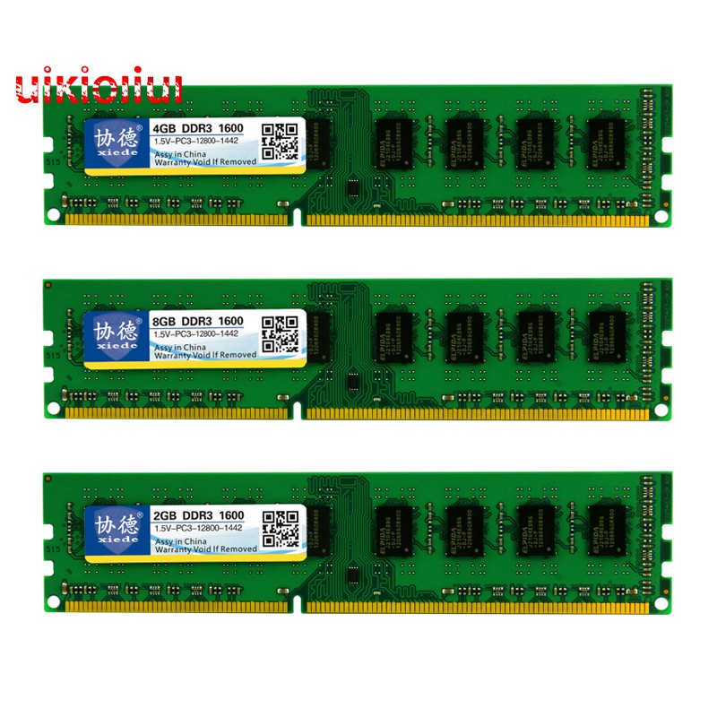 Mô đun bộ nhớ RAM DDR3 1600 4GB pc3-12800 240pin DIMM 1600mhz AMD x040 cho máy tính