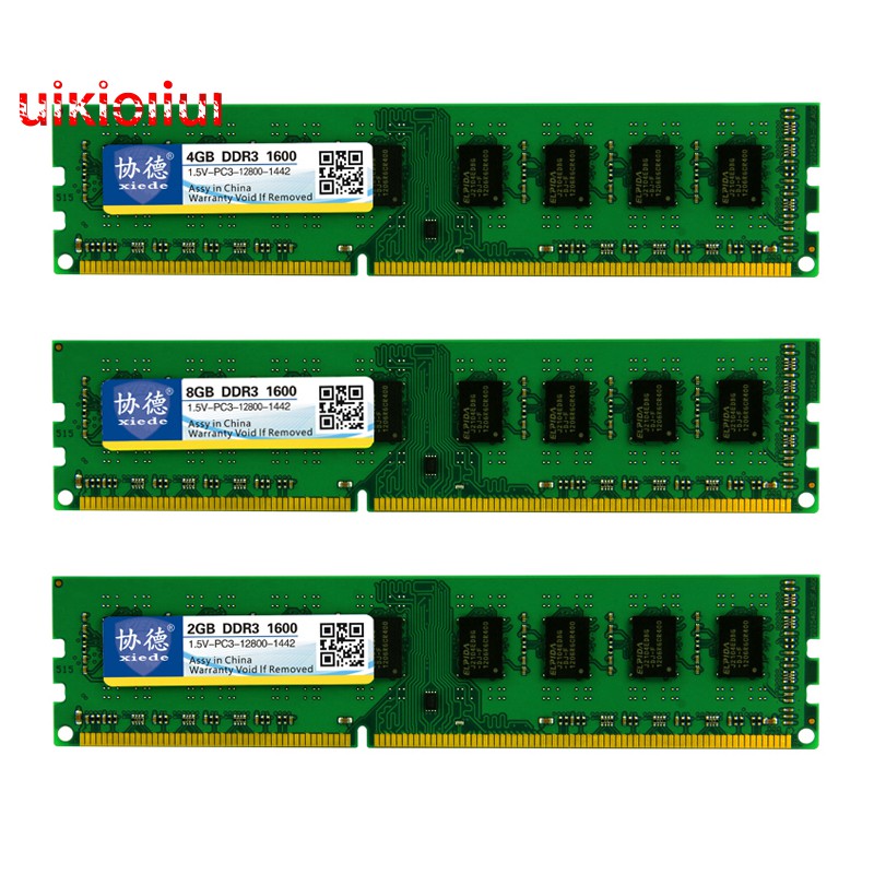 Mô đun bộ nhớ RAM DDR3 1600 4GB pc3-12800 240pin DIMM 1600mhz AMD x040 cho máy tính