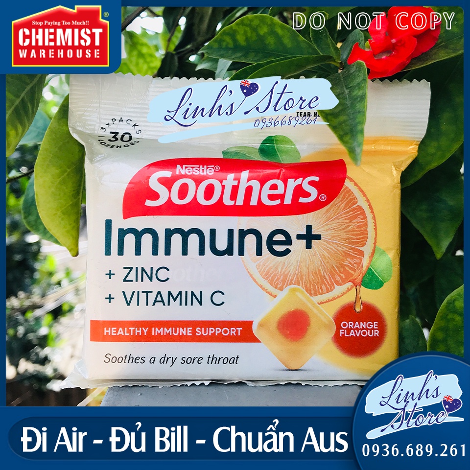 Kẹo ngậm Anticol thông mũi mát họng 30 viên - Nestlé Úc | linhsstore