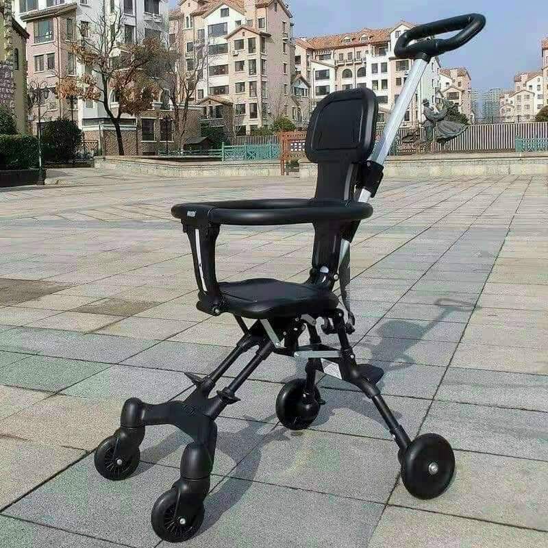 Xe đẩy cho bé, Xe đẩy gấp gọn kèm đệm, em bé đi du lịch siêu gọn nhẹ