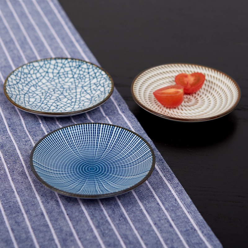 Đĩa sứ đựng Sushi/thực phẩm khô làm đạo cụ chụp ảnh phong cách Nhật Bản