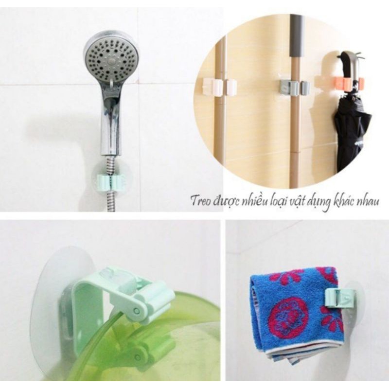 Móc kẹp chổi dán tường chịu nước