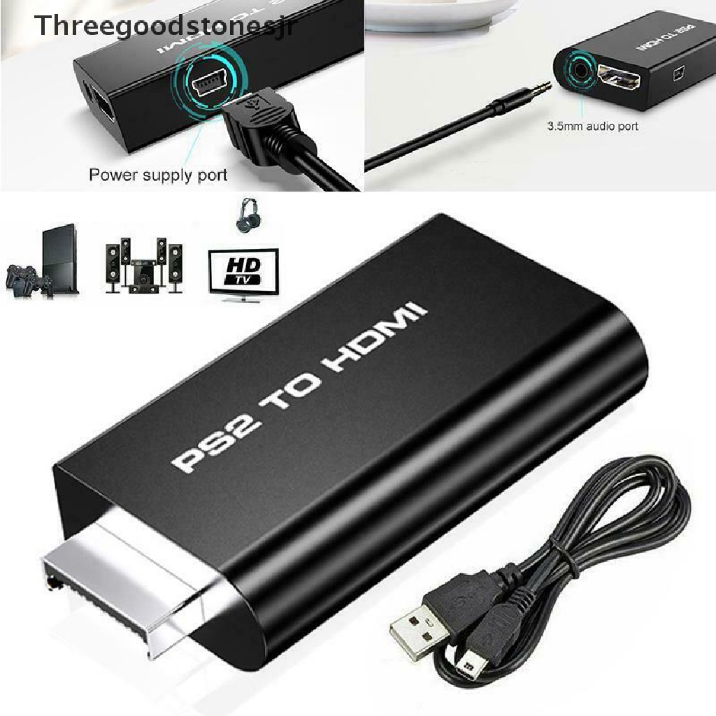 Bộ Thiết Bị Chuyển Đổi Âm Thanh / Video Từ PS2 Sang HDMI 480i / 480p / 576i Với Đầu Ra 3.5mm JR