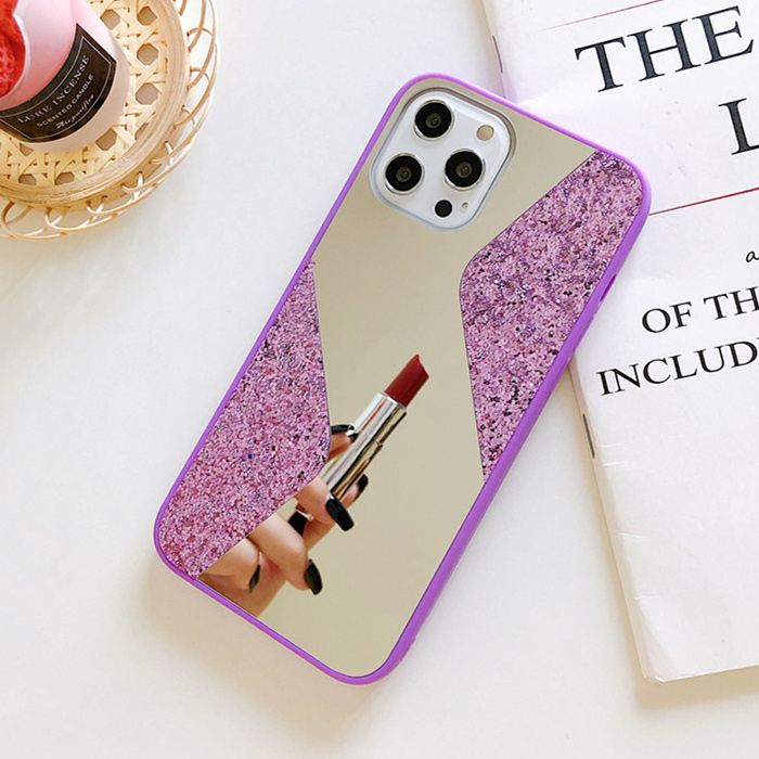 Mirror Case iPhone 12 Mini 11 Pro Promax X XS MAX SE2020 6 6S 7 8 Plus XR Shiny Glitter Soft TPU Case for iPhone