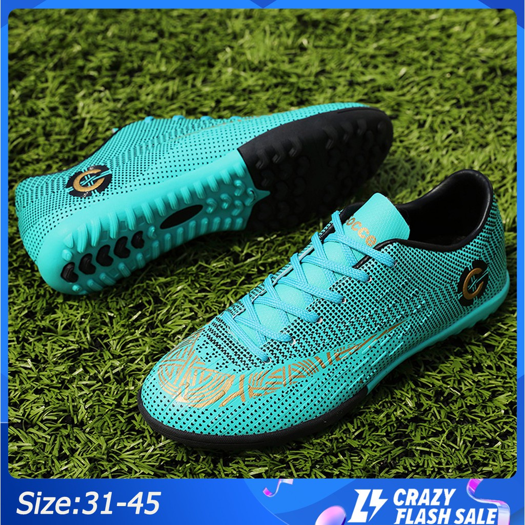 giày đá bóng sân tự nhiên nam cr 7 nữ futsal tf Mercurial sân cỏ nhân tạo Size 31-45 giày đá banh giay da bong giày bóng đá trẻ em