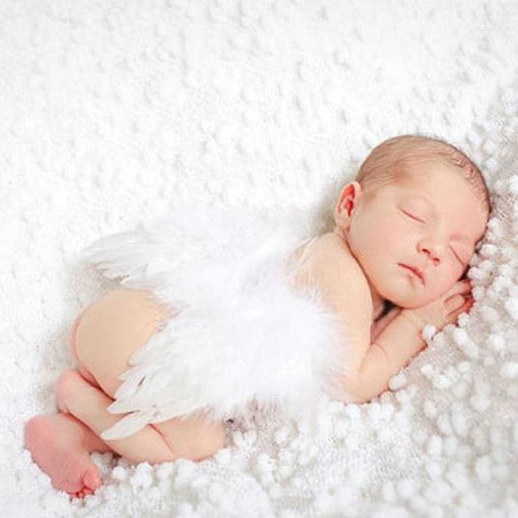 Baby Newborn Solid Color Angle Photograph Prop Costume Infant Clothes Costume