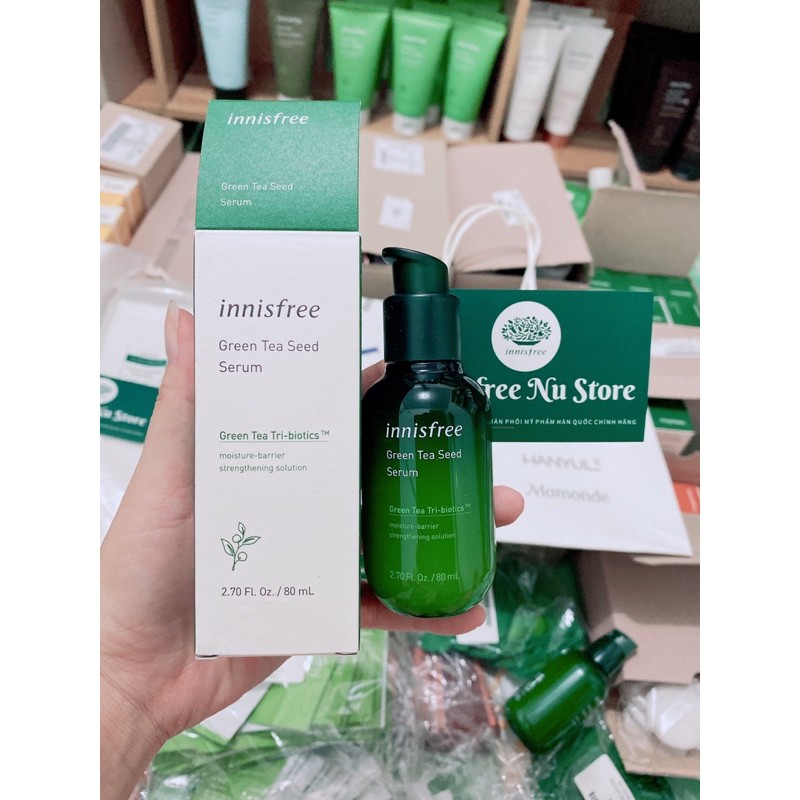 MẪU MỚI - Serum Trà xanh Innisfree Green Tea Seed Serum - Green Tea Tri - Biotics 2021