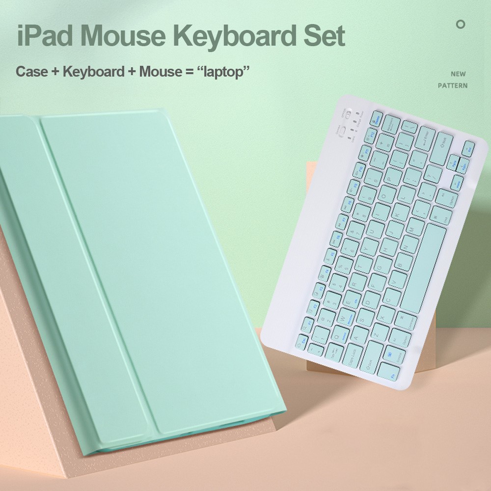 Bluetooth Wireless Keyboard Case For IPad Air1/2 7th Generation Smart Soft TPU Cover For NEW IPad 9.7inch 10.2 10.5 Candy Color