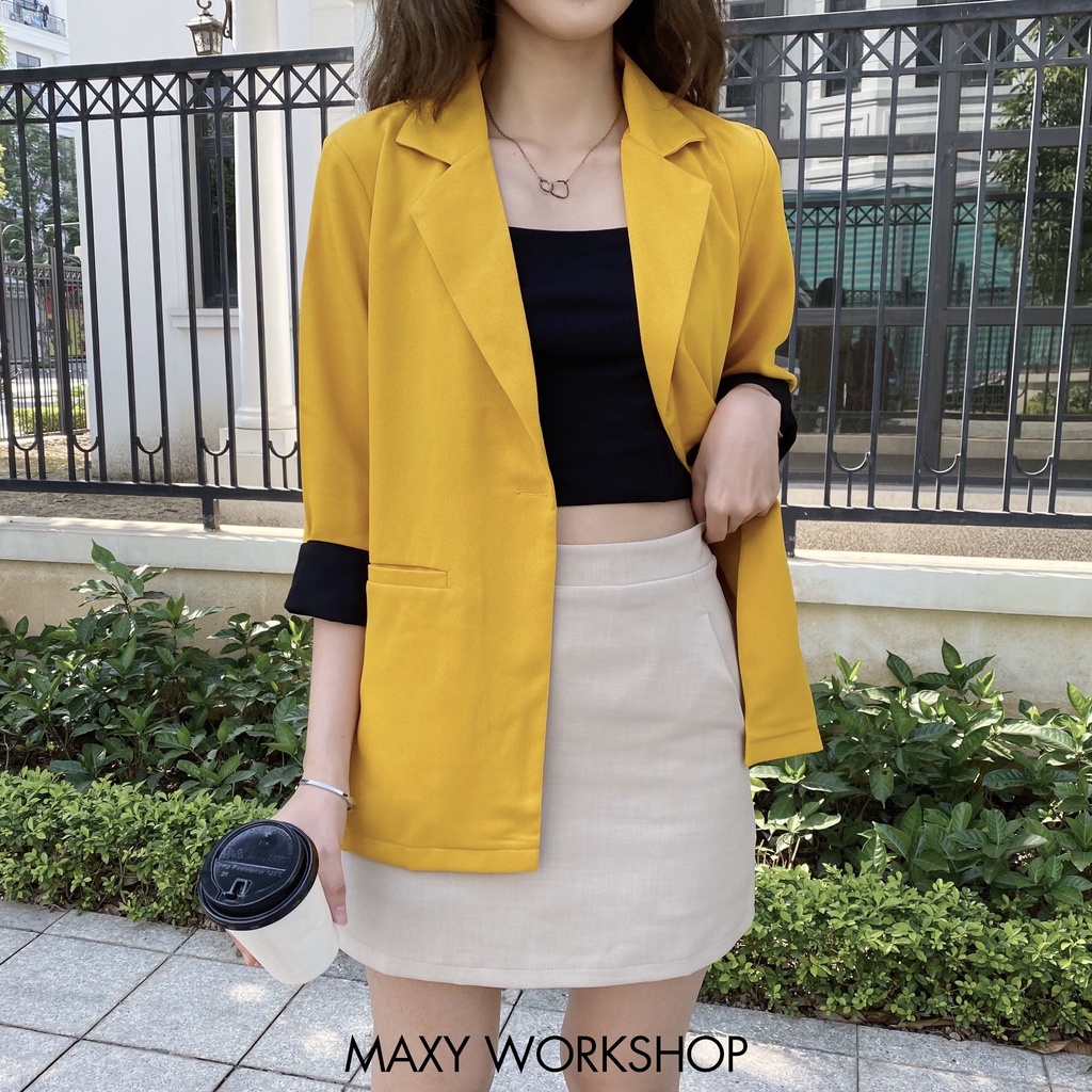 Tổng hợp áo khoác blazer phong cách Hàn Quốc Maxy Workshop