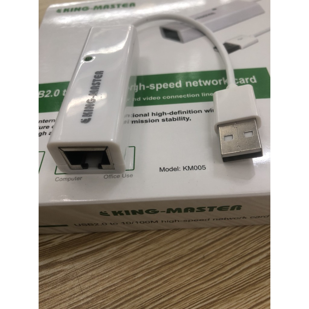 CÁP USB 2.0 SANG LAN RJ45 10/100 KINGMASTER KM 005