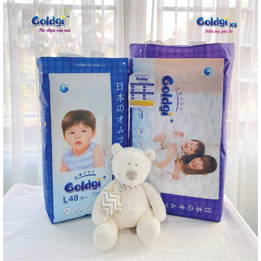 Bỉm Goldgi Nhật Tã Dán/Quần NB92/S84/M66/L56 - M60/L48/XL44/XXL32