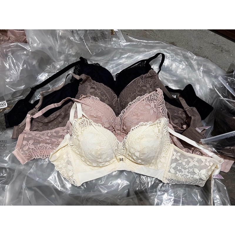 [2289] Áo lót định hình ren đan dây siêu độn dày đệm mút hơi mềm mại thoáng khí, không gọng,siêu nâng đẩy có video thật