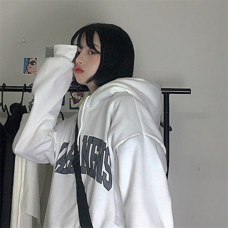 Áo hoodie nỉ bông form rộng phong cách Unisex HD03