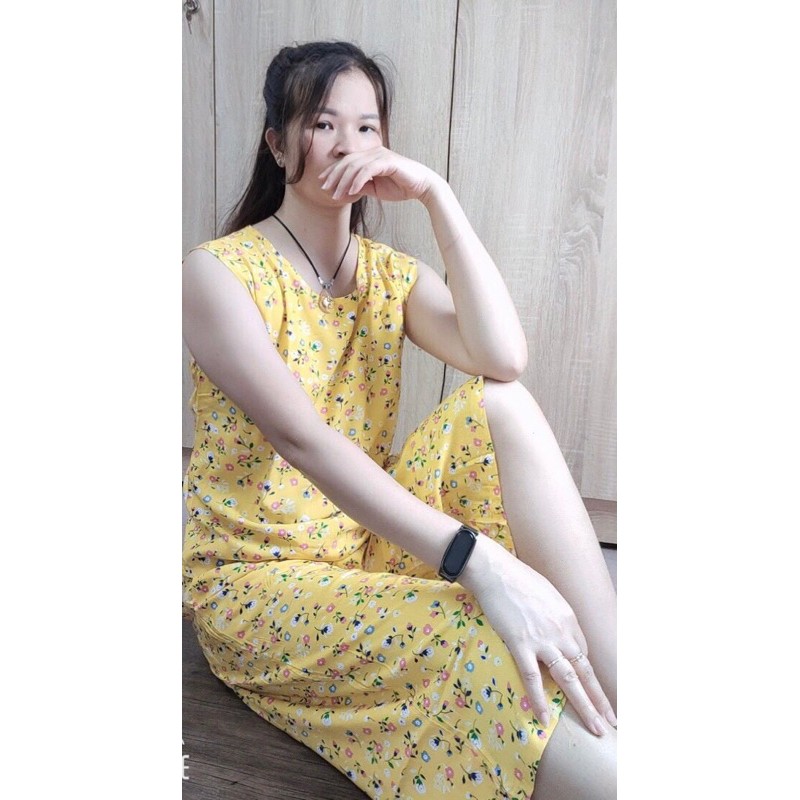 Bộ lanh nữ mặc nhà Việt Thắng áo cánh tiên xẻ V sau quần ống sớ ( ảnh tự chụp)