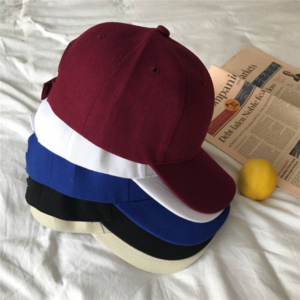 Mũ lưỡi trai màu trơn đơn giản cho nam nữ nhiều màu tuỳ chọn