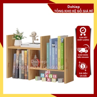 Kệ sách gỗ lắp ghép để bàn chắc chắn,siêu rẻ