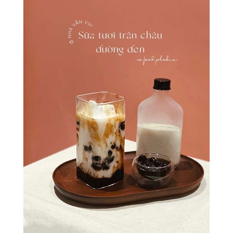 SET NGUYÊN LIỆU NẤU SỮA TƯƠI TRÂN CHÂU ĐƯỜNG ĐEN - GIAN BẾP NHỎ ORINO