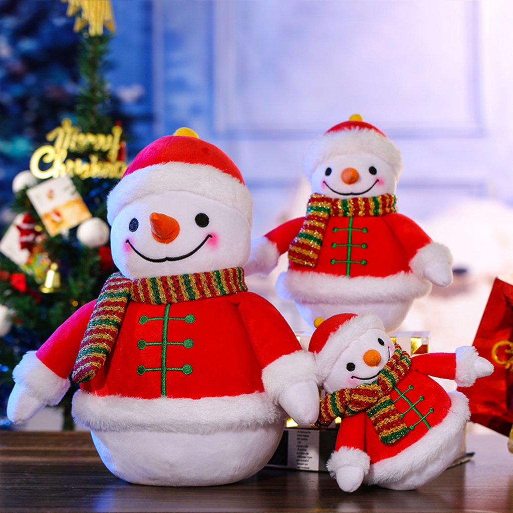 Thú Nhồi Bông Hình Người Tuyết Dễ Thương 3 Kích Thước