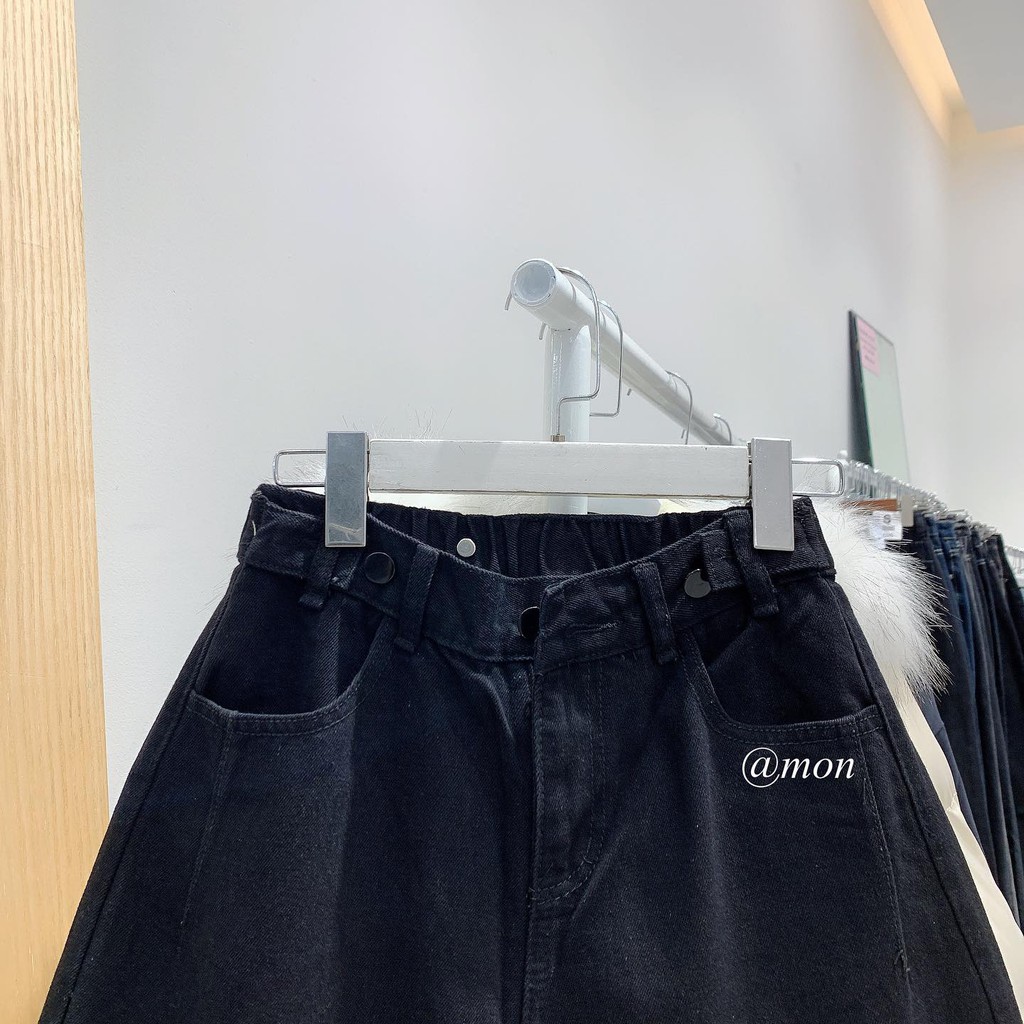 200514 QUẦN NGỐ BÒ NÚT EO - ĐEN - SIZE S,M,L,XL | BigBuy360 - bigbuy360.vn