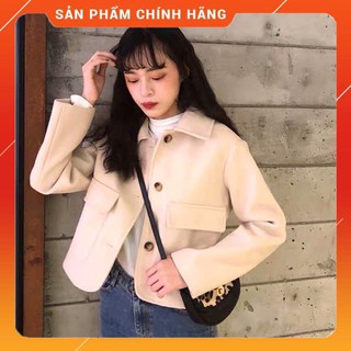 (ORDER Taobao) Áo dạ dáng ngắn phong cách Hàn Quốc