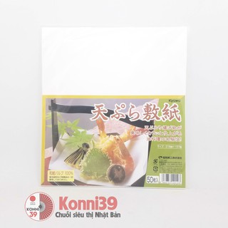 GIẤY THẤM DẦU CHIÊN RÁN NHẬT BẢN - HÀNG NỘI ĐỊA NHẬT, giúp hút bớt dầu mỡ trong đồ chiên rán giúp đồ ăn giòn hơn