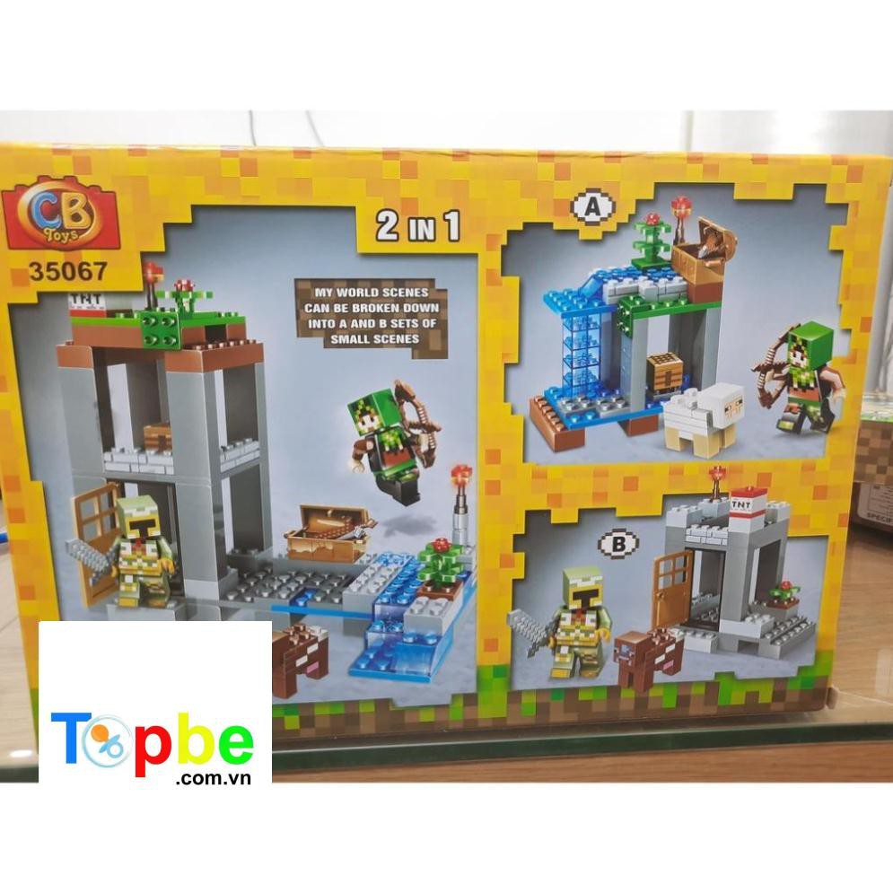 [nguyenstore] MineCraft Lego MineCraft xây dựng thế giới My World 35067 140pcs khối B Giá Rẻ Nhất Giá Rẻ Tận Xưởng a