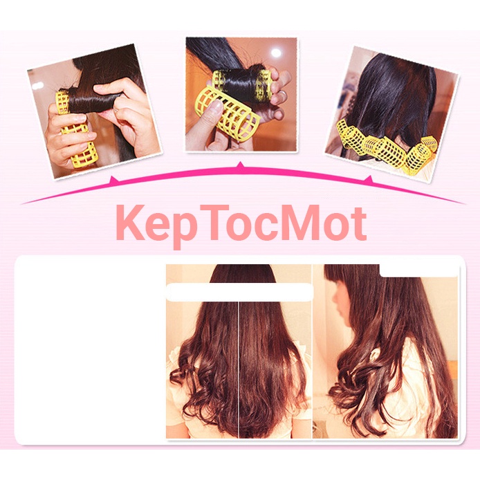 Combo Lô Cuốn Tóc Nhựa 2 Lớp