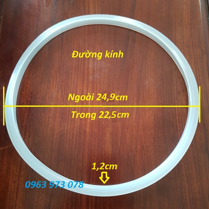 Ron Gioăng cao su có rãnh nồi áp suất GA 1 TAY CẦM DÀI supor, sunhouse....