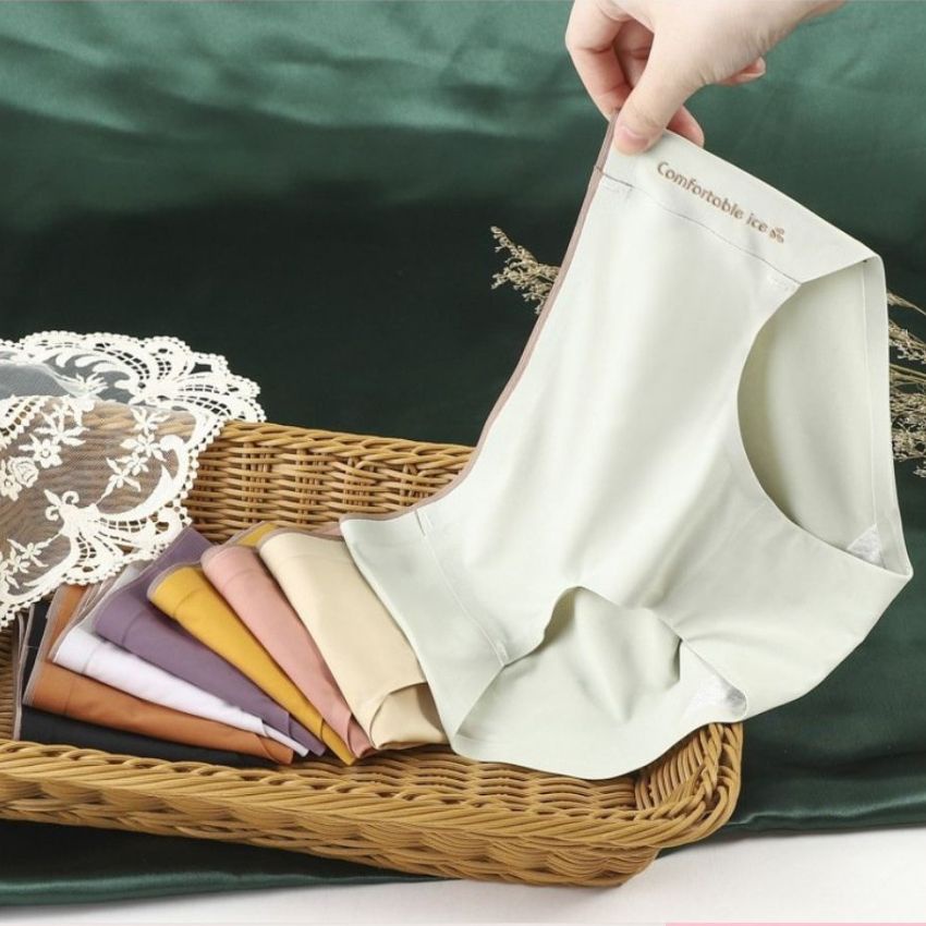 Quần lót nữ su không viền Cao Cấp mềm mại thoáng mát, Quần chíp nữ đúc su tôn dáng gợi cảm - L462