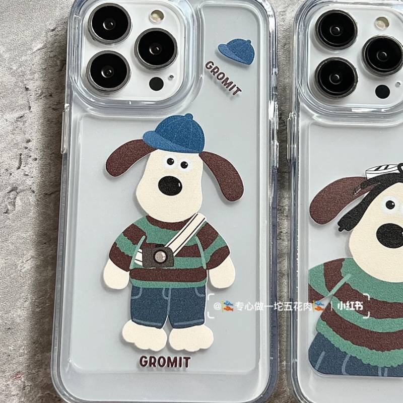 Wallace and Gromit for Apple 11/12Promax Phone Case Iphone13/X/Xr/Xsmax e17H