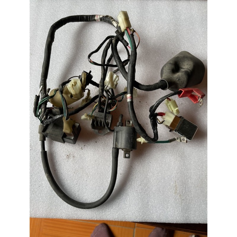 Dây điện sườn xe máy wave a 100cm Hon đa hàng cũ tháo xe nguyên zin