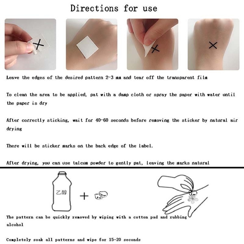 Hình xăm dán tạm thời chú sói cho cánh tay ngực vai cơ thể dành cho phụ nữ và đàn ông