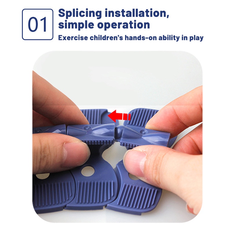 Set đồ chơi lắp ráp ZHAN QI TOYS mô hình đường ray xe lửa có đèn chiếu sáng giáo dục cho bé 49/ 97 mảnh