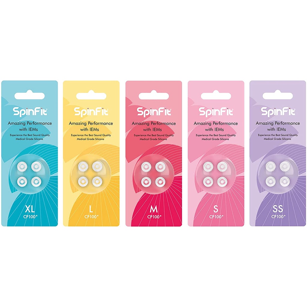 Núm tai nghe, eartip chính hãng Spinfit CP100 Plus / CP100+ / CP100plus / CP100 new version, bản mới 2021