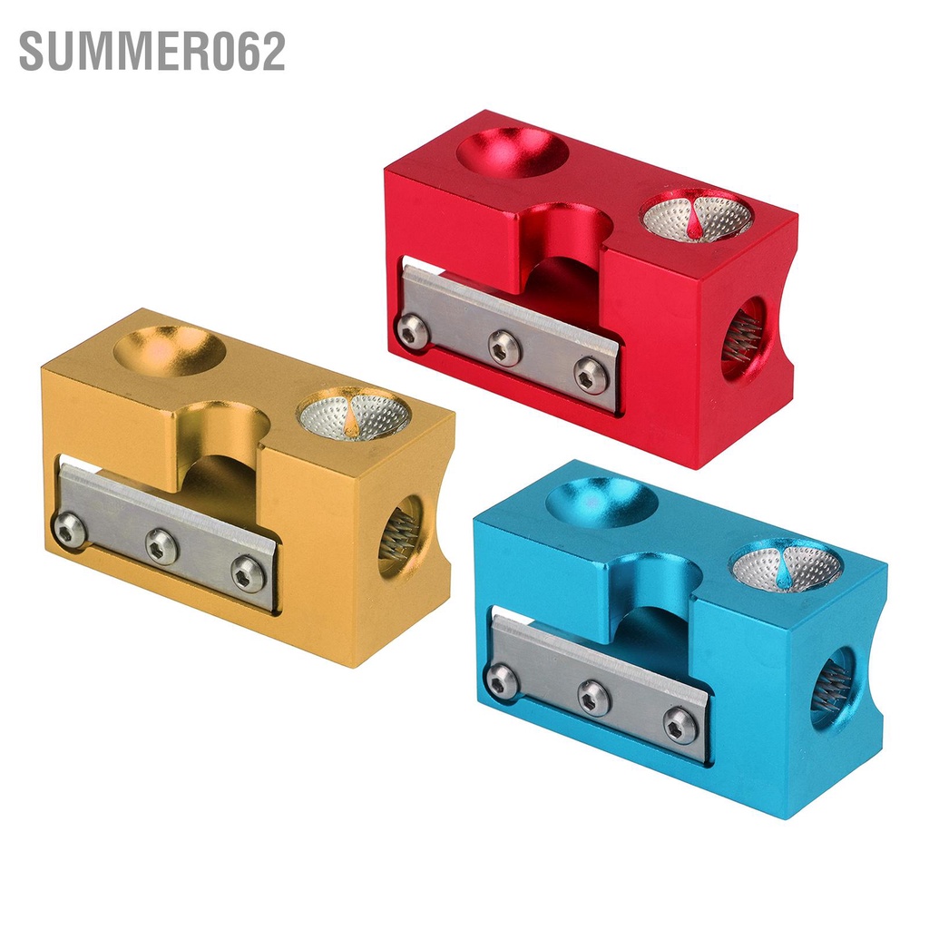 [Hàng Sẵn] Cue Tip Trimmer Shaper Đa chức năng Nhôm thép không gỉ Blade để sửa chữa bida 【Summer062】