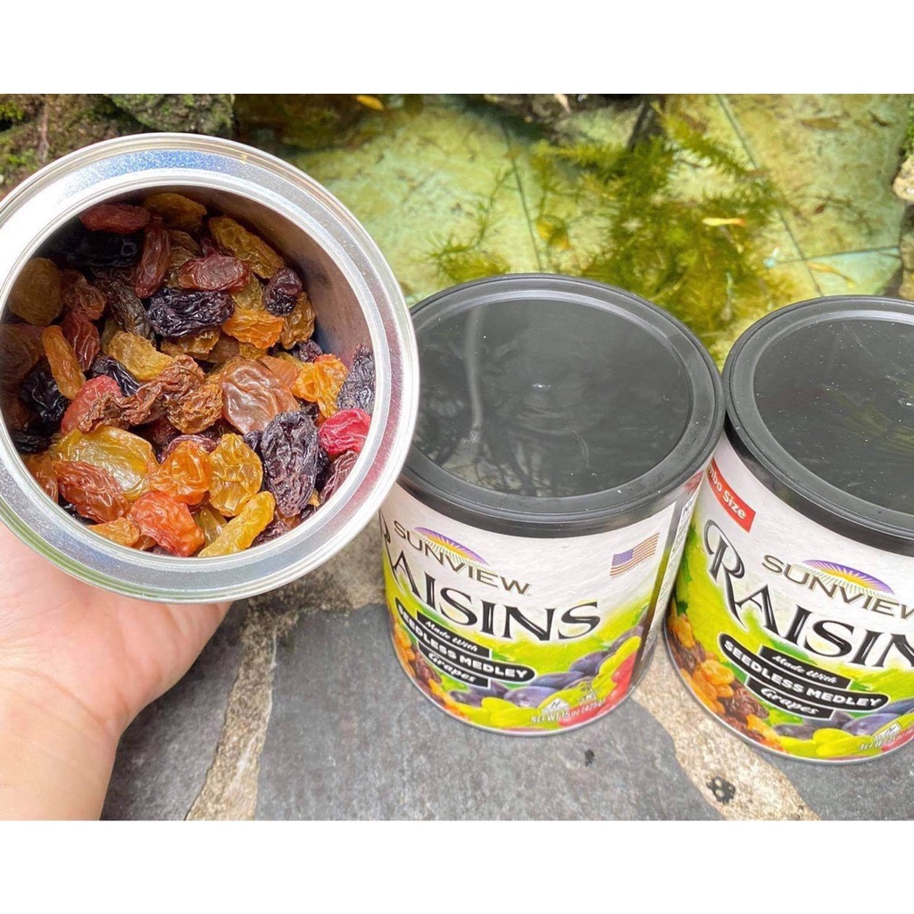 Nho khô Sunview Raisins date 2024 hộp 425gr - EDS Hàng Mỹ