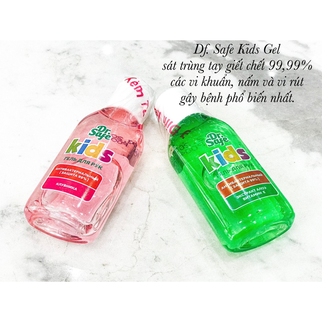 GEL RỬA TAY KHÔ DIỆT KHUẨN CHO BÉ - DR. SAFE KIDS