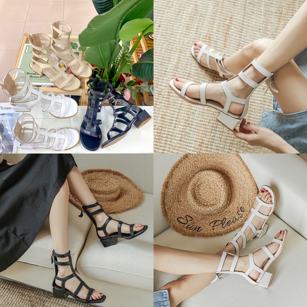 GIÀY SANDAL CHIẾN BINH Thời Trang Đế Cao 3 Phân