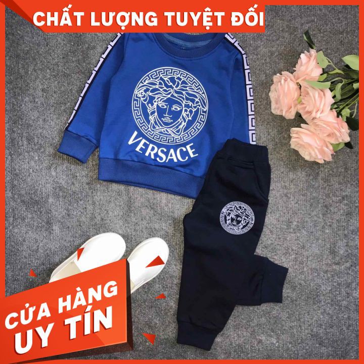Bộ nỉ bé trai ⚡⚡SIÊU ĐẸP⚡⚡Bộ nỉ bé trai dài tay thu đông chất liệu thoáng mát thấm hút