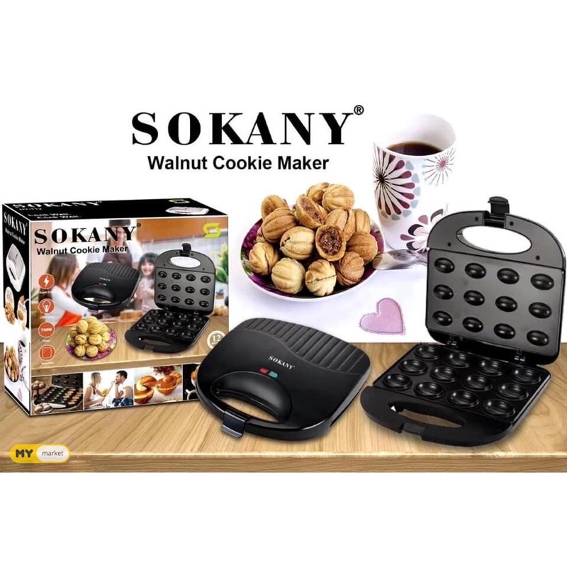 Máy nướng bánh làm vỏ bánh viên Sokany SK-805 công suất 750W bảo hành chính hãng