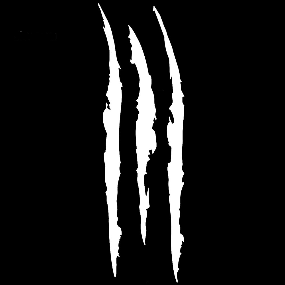 Miếng dán phản quang hình vết cào dọc trang trí đèn pha xe hơi cá tính