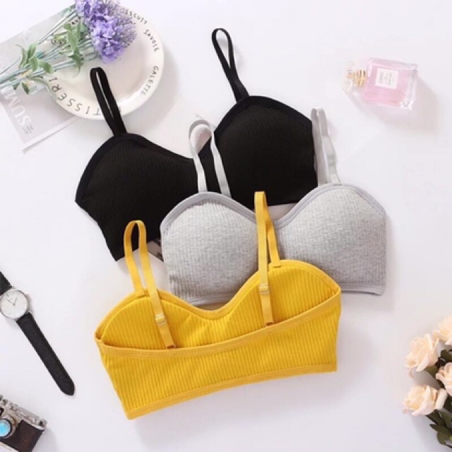 Áo Bra Nữ Cotton Tăm Cúp Ngực