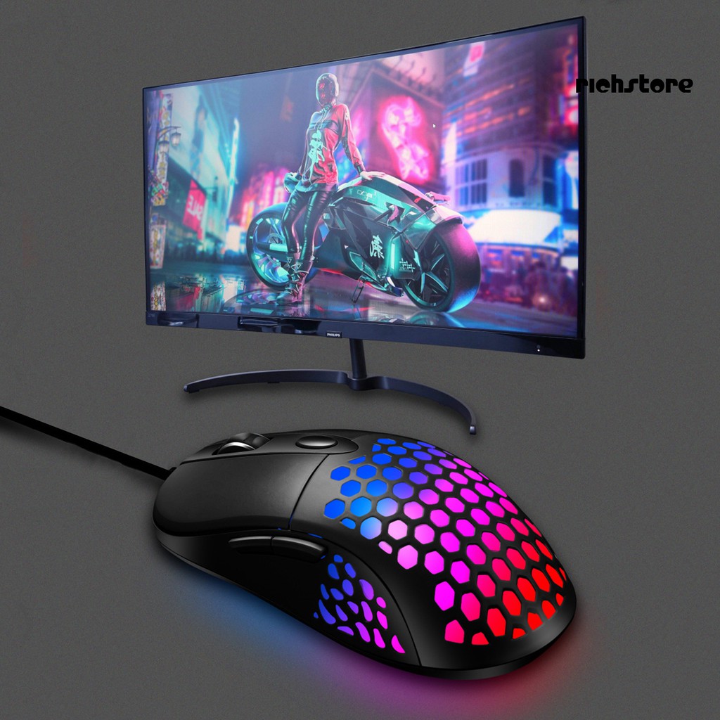 Chuột Chơi Game Dnbg_x8 4 Chế Độ Dpi Có Đèn Led Rgb