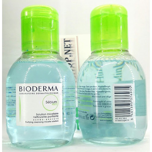 Nước tẩy trang Bioderma mini 100ml ⚜️Hàng Authentic⚜️