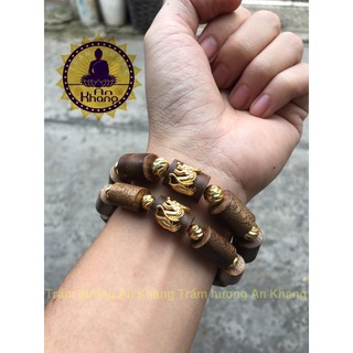 Vòng tay trầm tốc mix rồng
