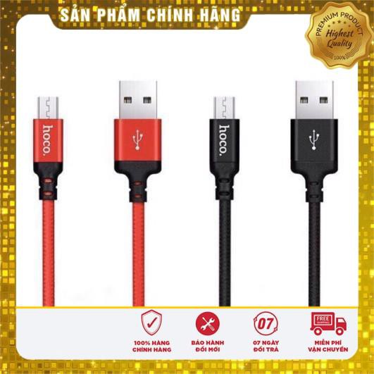 CÁP SAMSUNG MICRO HOCO X14 - CHÍNH HÃNG BỌC DÙ SIÊU BỀN LOẠI 1M VÀ 2M