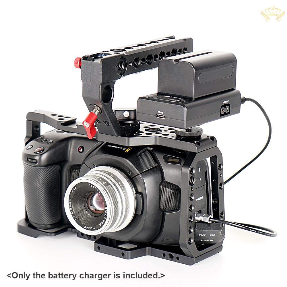 Bộ Sạc Pin Đầu Vào USB-A / D-tap / Type-C PD 1 / 4 Inch Thay Thế Cho NP-F550 F750 F970