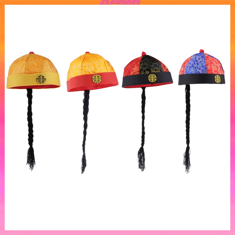 Mũ màu vàng phong cách hoàng đế Trung Quốc độc đáo cho bé