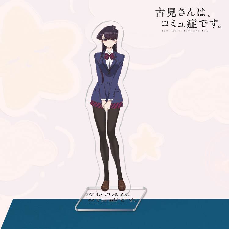 Standee KOMI Can't Communicate NỮ THẦN SỢ GIAO TIẾP mô hình acrylic anime mica chibi trang trí