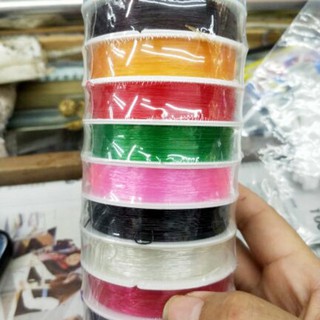 Cước thun xỏ vòng hạt, dây xâu vòng handmade co giãn, trong suốt